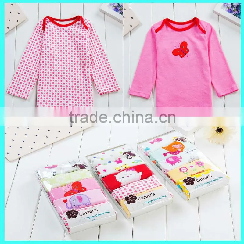 Wholesale 5 pack baby T shirt funny trendy baby clothes online