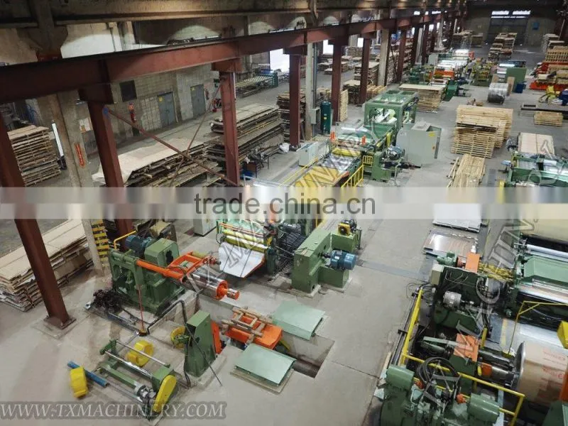 TX1300 full automatic Stainless Steel/ Metal Steel Strip Coil Cut To Length Machine Line