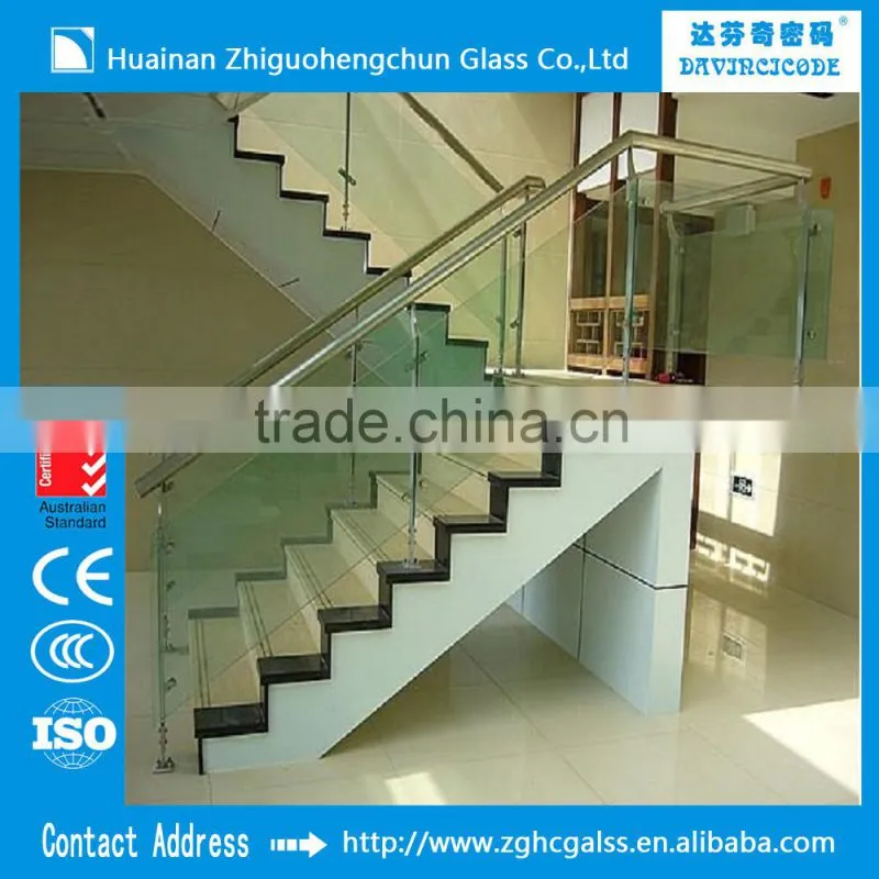 ZGHC Designed Modern Glass Stairs Price