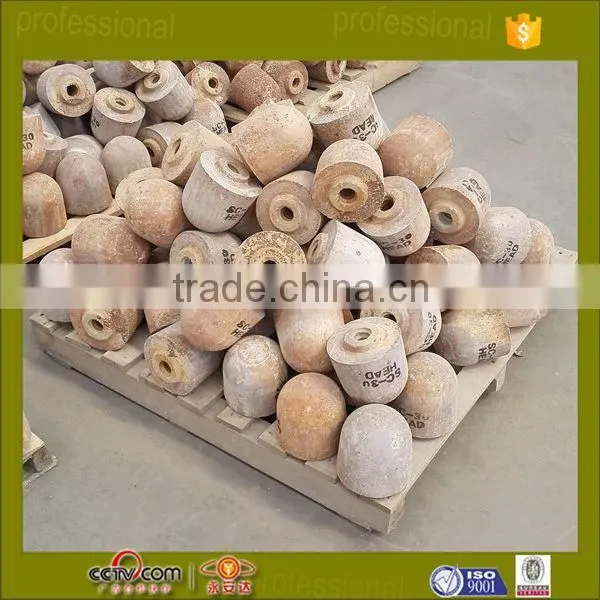 longlife service sic stopper head brick for steel ladle