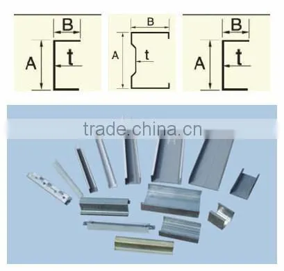 Gypsum board stud track double size making machine