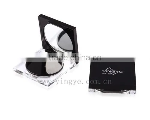 Acrylic glass with mirror big capacity compact powder packaging