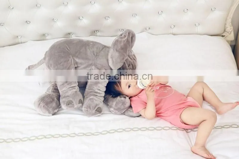 Hot Style Children's Elephant Doll/ Elephant Back Cushion Pillow WeiDang Super Soft Plush Toys Elephant Baby Pillows Waist