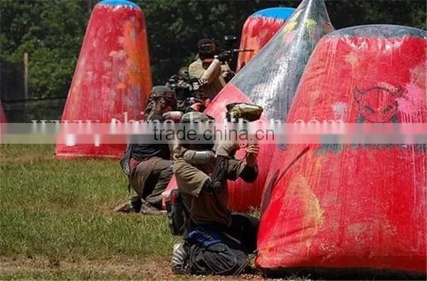 outdoor inflatable obstacles paint game,inflatable air bunker for game