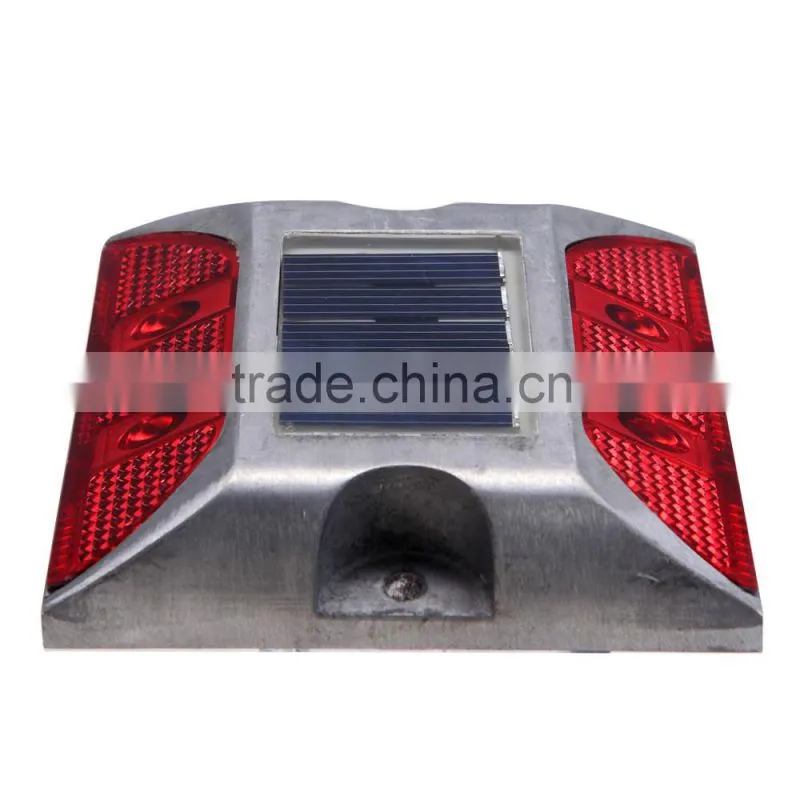 Road safety blinker light aluminum led solar road studs