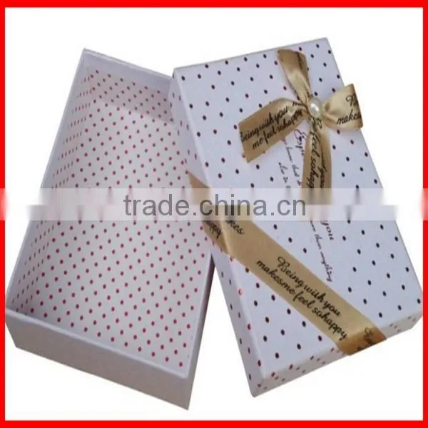 2014 Custom Luxury Fashion High Quality Gift Box Packaging With Lid (Clothes Box, Wine Box,Cosmetic Box, Food Box, etc.)