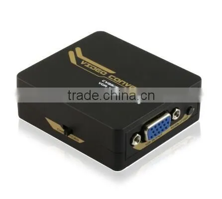 New Product CVBS to VGA Converter With Scaler 1080P Support PAL NTSC TV Syetem