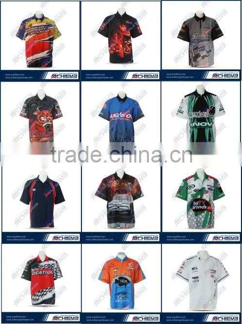 Sublimation polyester printing motorbike jerseys