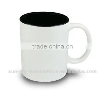 Sublimation Ceramic Inner Color Printed Mug Dark Green(SFS-MG02)