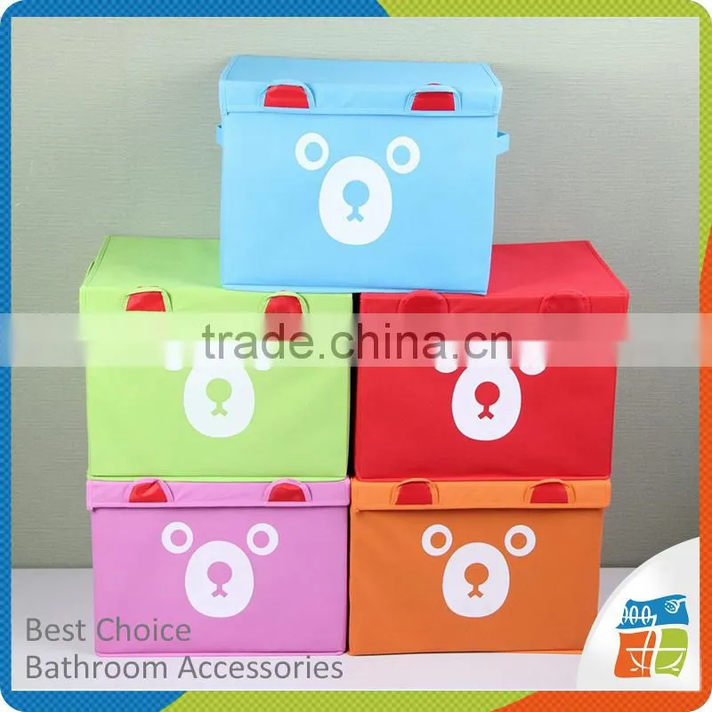 Foldable Fabric Storage Box With Lids
