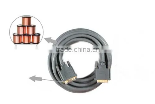 DVI DVI-D Dual Link (24+1 Pin) Male to Male Digital Video Cable, Black
