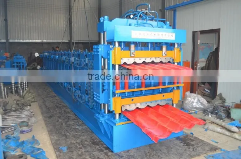supply aluminum sheet automatic double layer roll forming machine