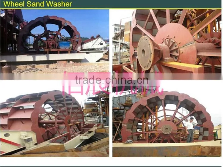 High Capacity Bucket Wheel Sand Blasting Washing Machine /Sand Washer