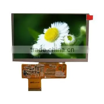 tft lcd 5 inch WVGA 800x480 RGB 5 inch lcd display