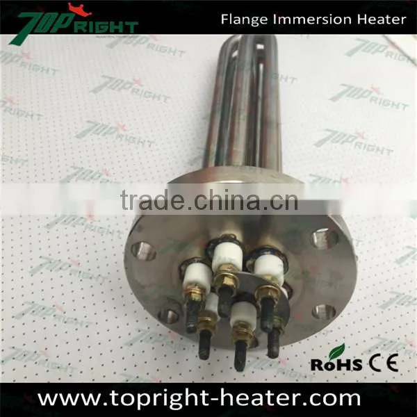 hex flange electric immersion tubular heater for electric water heater 240v 9250w