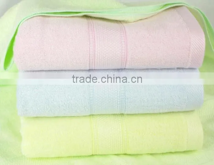 Eco- enviornmental good quality larger size bamboo fiber towel made in China