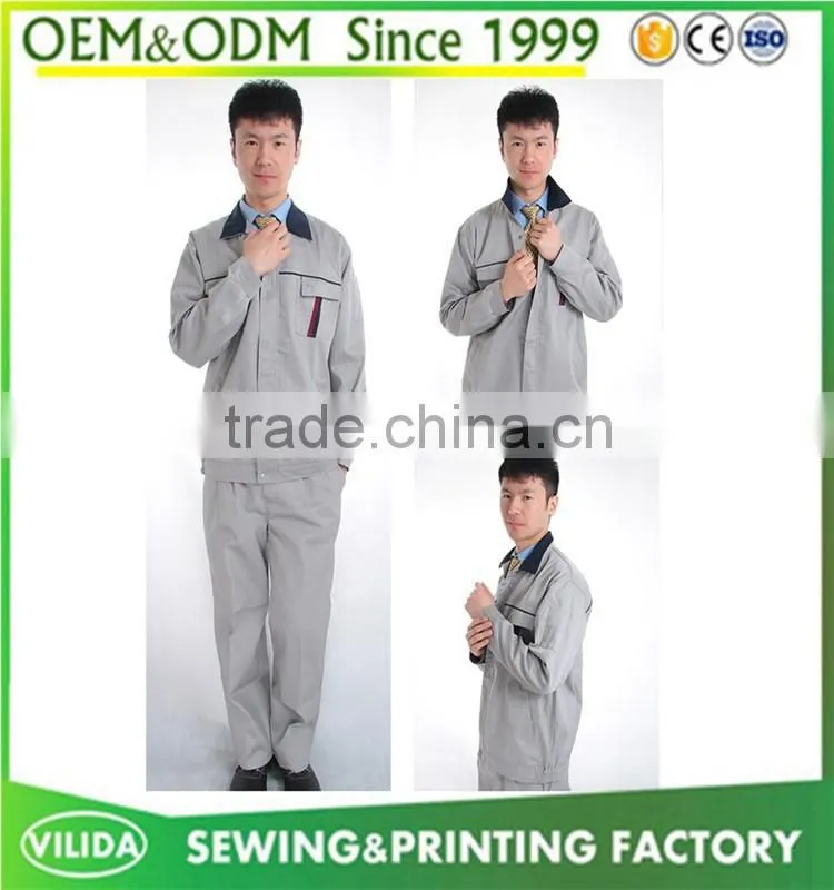 High Quality Worker Uniform Wholesale Safety Long Sleeves Labor Worker Uniform