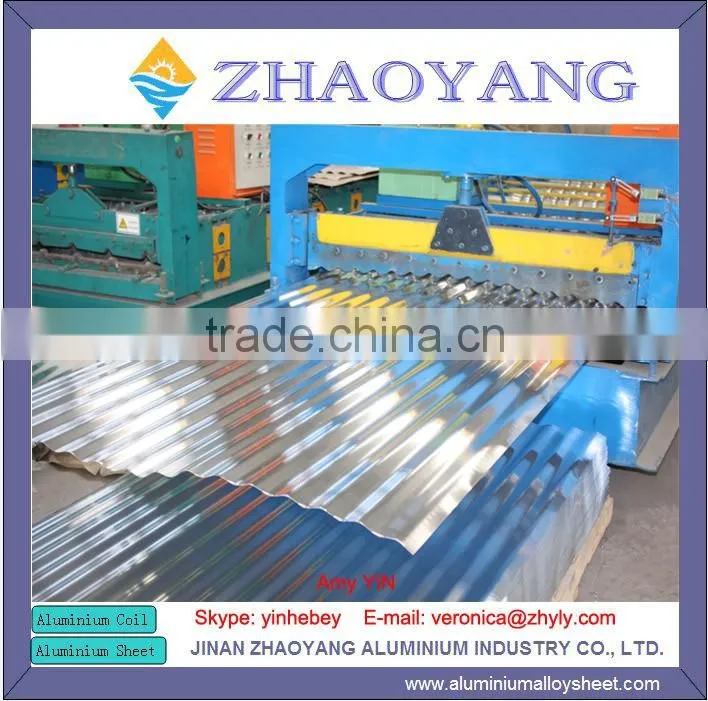 Aluminum corrugated roofing sheets
