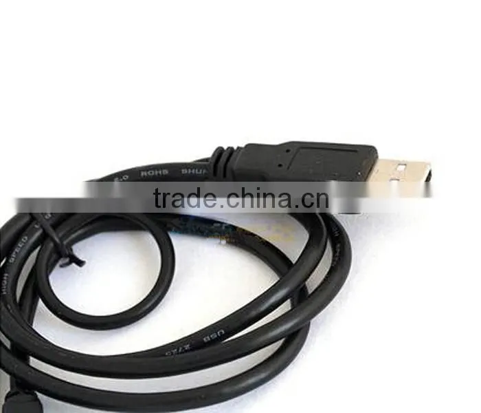Dual USB 2.0 A Male to mini 5 pin computer cable for hard disk,MP3,MP4,MP5