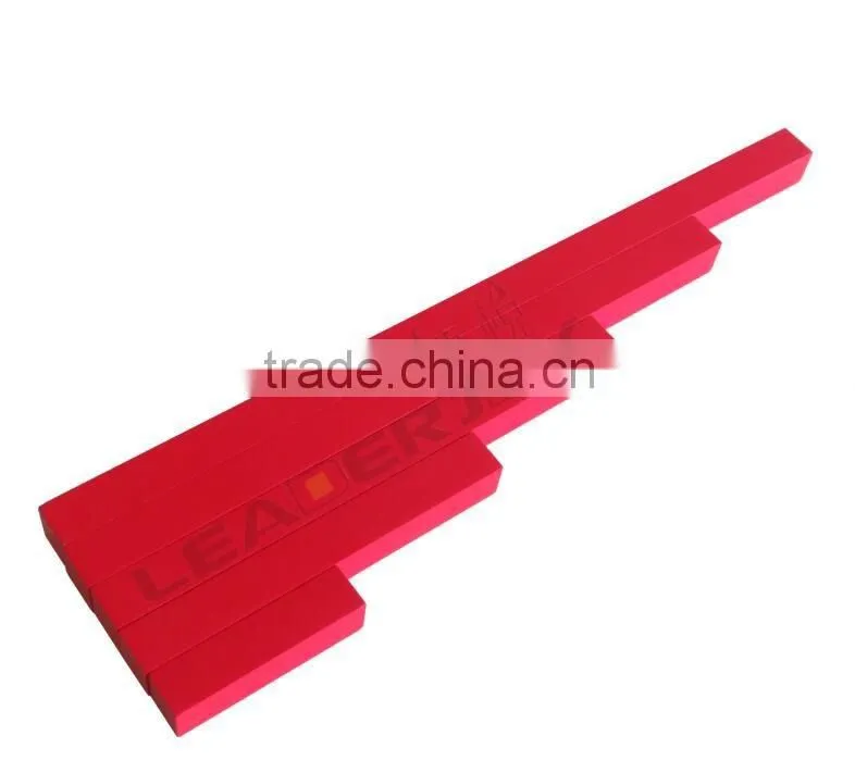 Montessori wooden rods of long red rods 5 steps