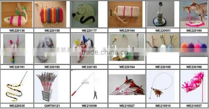 Long Haired Mice Cat Toy Funny colored Fur Mice Toy For Kitten