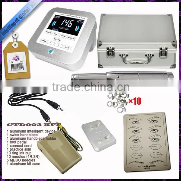PRO New Permanent Makeup Tattoo Eyebrow Pen Machine Needles Tips Set, Tattoo Eyebrow Machine
