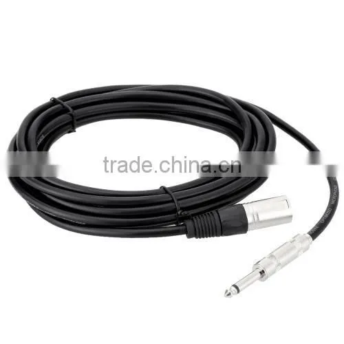16ft / 5m XLR Male to 6.5mm Male Cable Wire for Mixer Mixing Console Microphone Loudspeaker