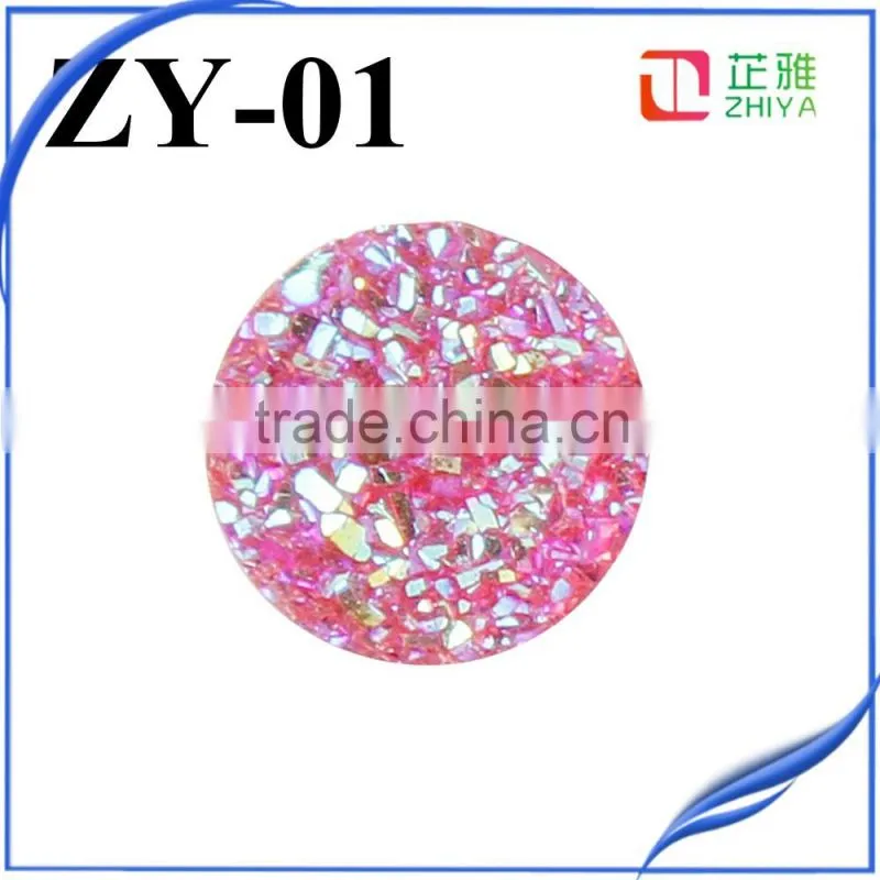 Druzy /Drusy Resin Dome Seals Cabochon wholesale Round 12mm