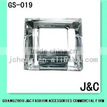 round fashion accessories decorative faced glass stone