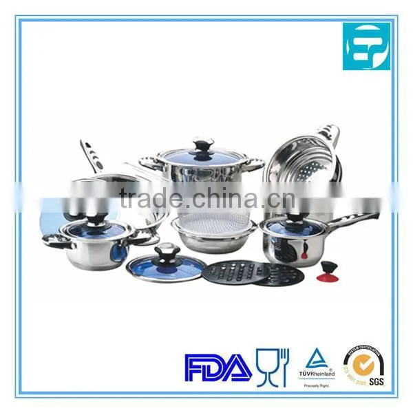 7pcs best high quality stainless steel kitchen cookware set
