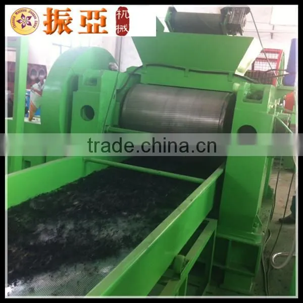Double shaft tire shredder machine