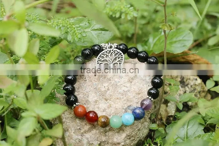 stainless steel and natural stone beads Bracelet Men jewelry Bracelet