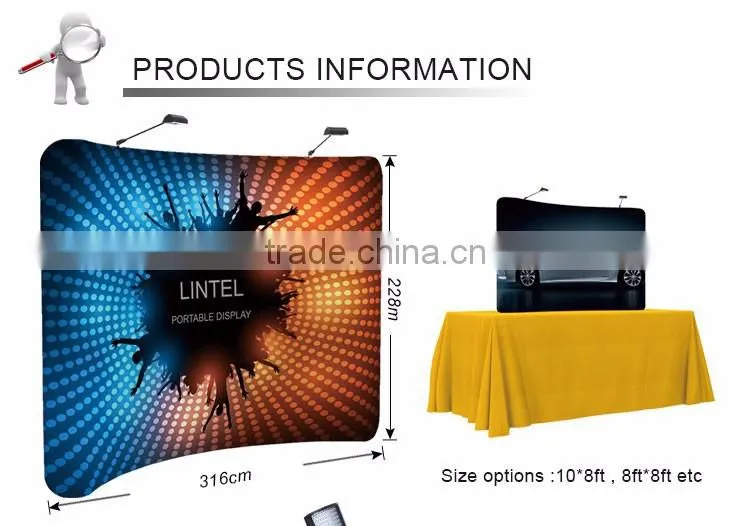 portable convenient advertising table top display stand