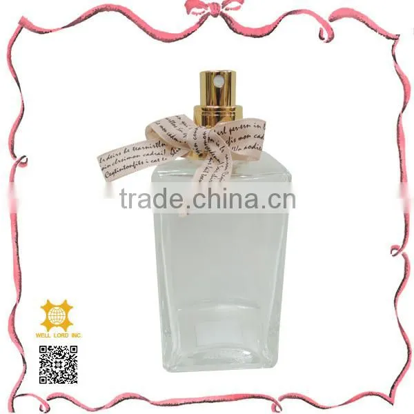 White wedding dress rush parfum clear glass 100 ml bottle