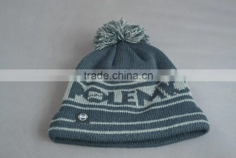 Kid jacquard beanie hats