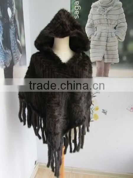 wholesale women's mink fur cape MKS1