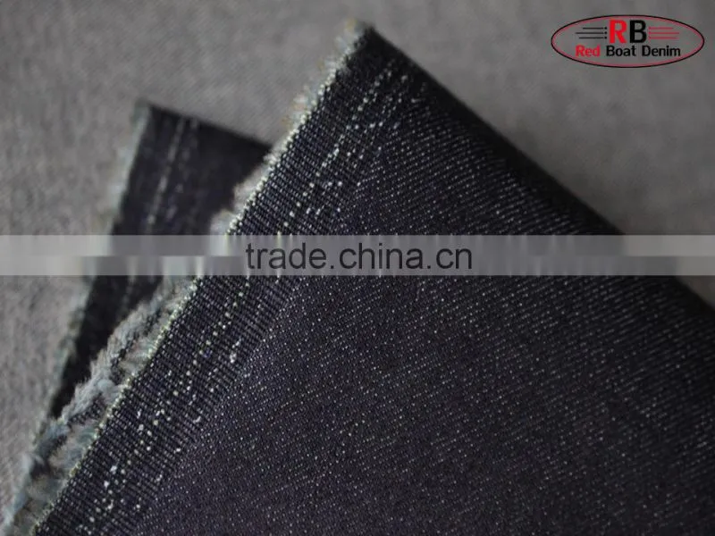 9oz Blue Color Slub 98% Cotton Stretch Denim Fabric For Wholesale
