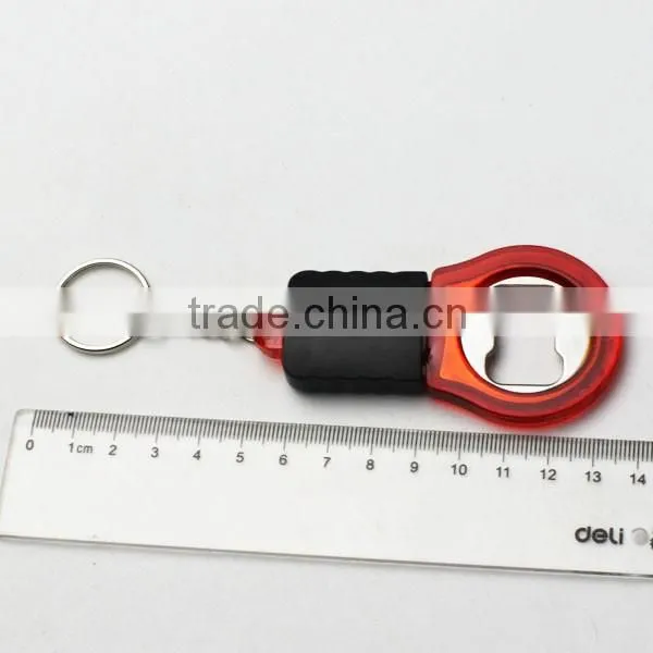 Cheap Plastic LED Flashlight Keychain Bottle Opener