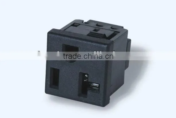 3 pins type American electrical electric socket 20A 125V female industrial socket