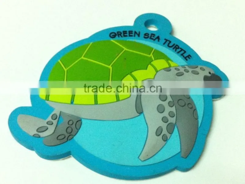 custom 3D logo plastic keychain