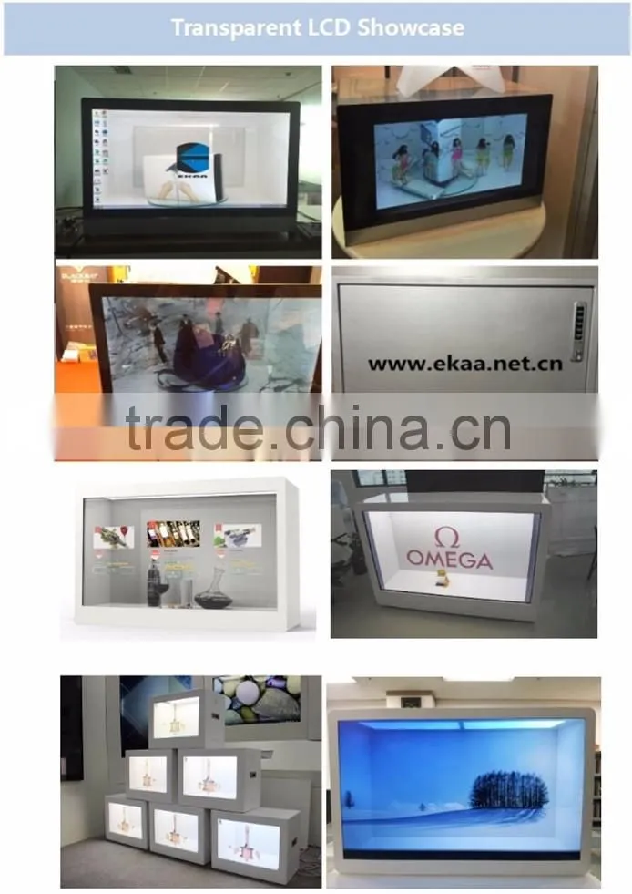 EKAA Touch advertising machine 46inch transparent lcd