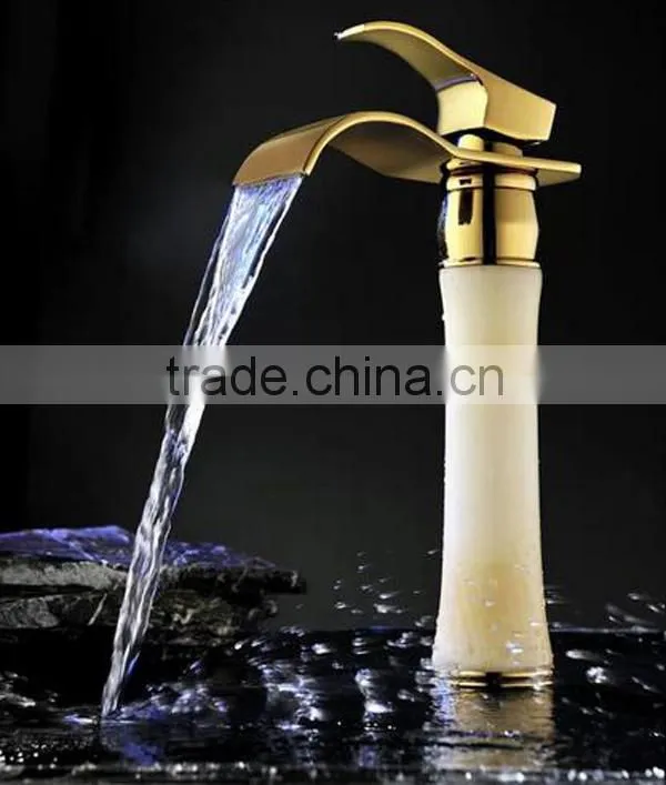 Europe design water faucet, decoration garden BASIN faucet, Single lever basin faucet waterfall