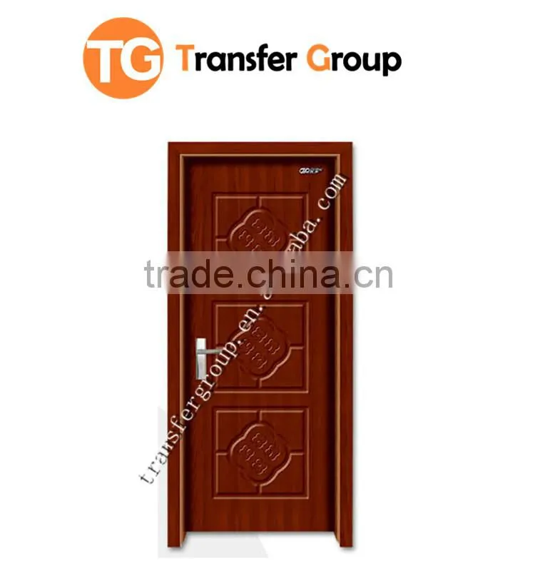 2016 china latest design wooden single main door design