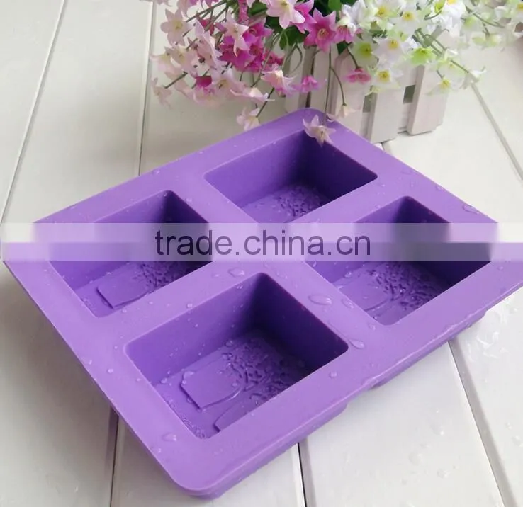 Handmade Silicone square soap mold high temperature resistant silicone soap molds