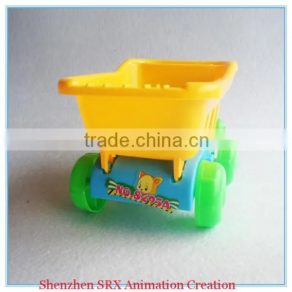 OEM wholesale summer fun vacation outdoor sand trolley shovel tools toys,plastic OEM trolley summer tools toys for kids