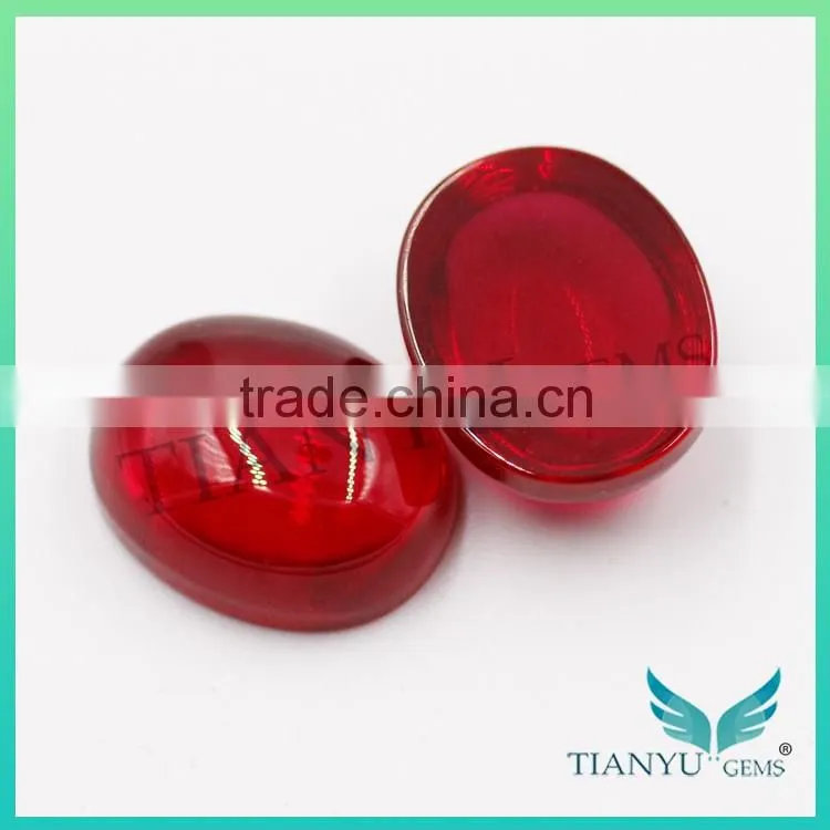 Synthetic Corundum 5# color red pear cut for rings pendant jewelry