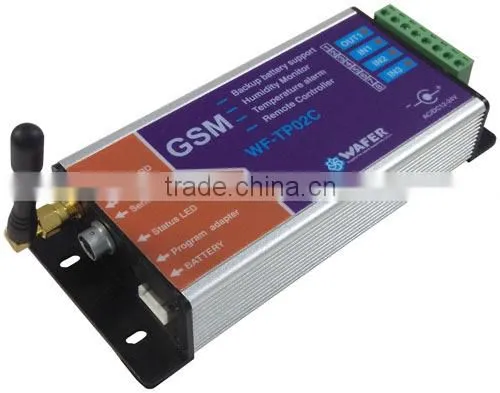 Backup battery operated GSM temperature and humidity alarm controller