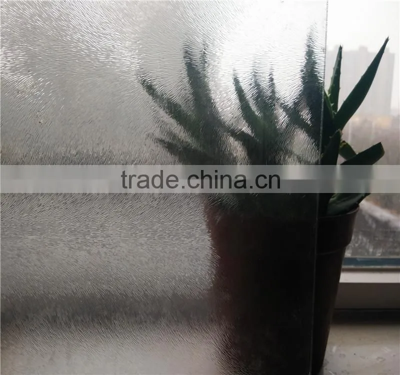 clear chinchilla obscure pattern glass