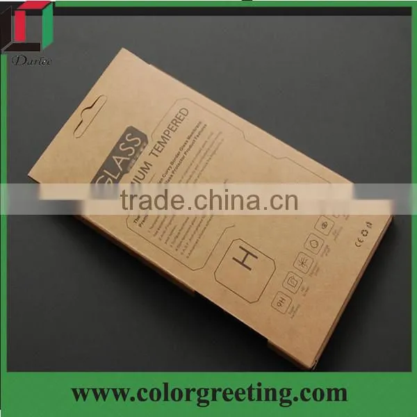 hot sale high end retail foldable kraft paper earphone package box
