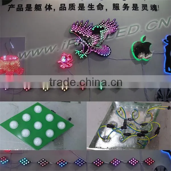dc12v /dc24v 35mm rgb led pixel 6led and 9led amusement park carousel